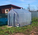 Чехол-тент для теплицы ShelterLogic 1,8х2,4х2 м крыша домиком армированная пленка